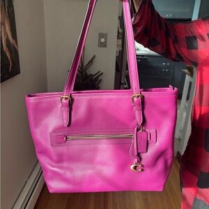 Polished Pebble Leather COACH Taylor Tote